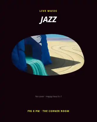 JAZZ NIGHT — Local Business Flyers template
