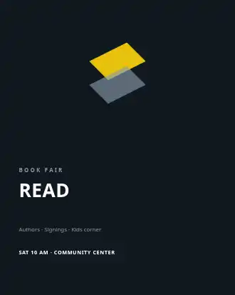READ LOCAL — Local Business Flyers template