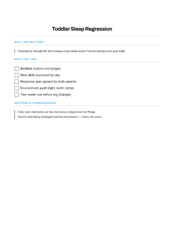 Toddler Sleep Regression — Babies & Toddlers template