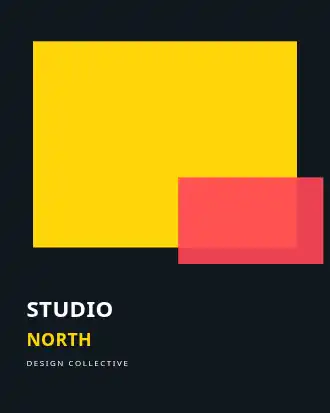 STUDIO NORTH — Minimal Typography template