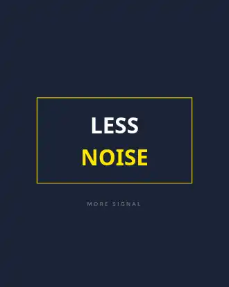 LESS NOISE — Minimal Typography template