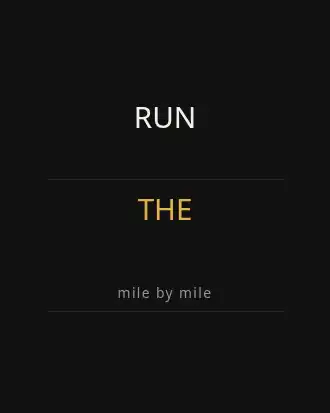 RUN THE ROAD — Sports & Athletic template