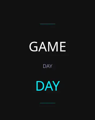 GAME DAY — Sports & Athletic template