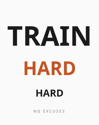 TRAIN HARD — Sports & Athletic template