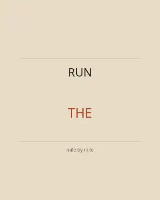 RUN THE ROAD — Sports & Athletic template