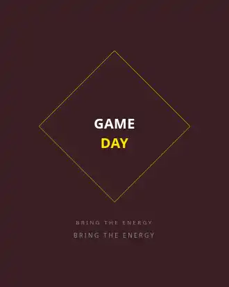 GAME DAY — Sports & Athletic apparel template
