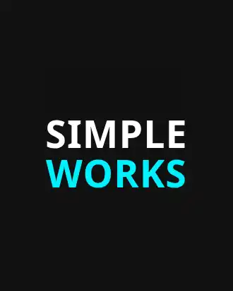 SIMPLE WORKS — Minimal Typography apparel template