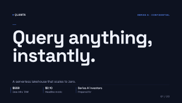 Quanta — Series A investors — Series A investors template