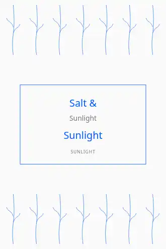 Salt & Sunlight — Romance template