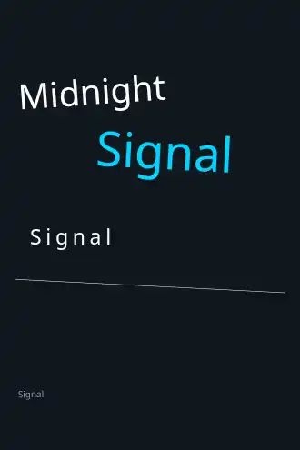 Midnight Signal — Mystery & Thriller template