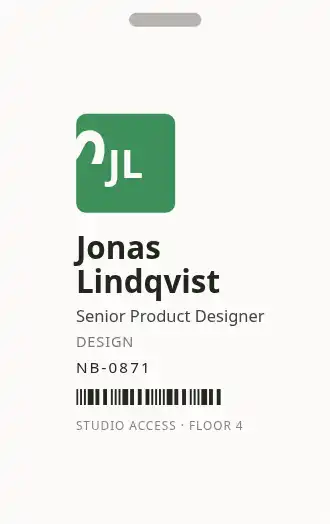 Northbeam — Side Rail — Employee Badges badge template