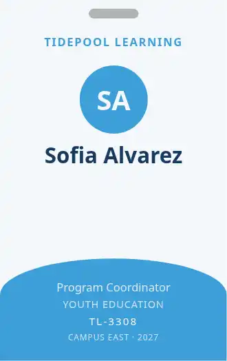Tidepool Learning — Wave Footer — Employee Badges badge template