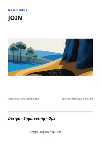 JOIN OUR TEAM — Hiring & HR business template