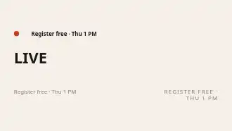 LIVE SESSION — Pitch & Webinar template