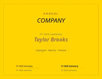 COMPANY REPORT — Reports & Company template