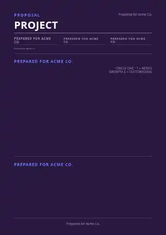 PROJECT SCOPE — Proposals & Pricing business template