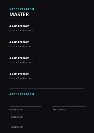 MASTER CLASS — Pitch & Webinar business template