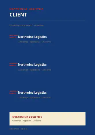 CLIENT RESULTS — Reports & Company business template
