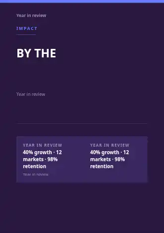 BY THE NUMBERS — Reports & Company business template