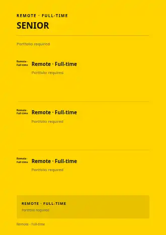 SENIOR DESIGNER — Hiring & HR template