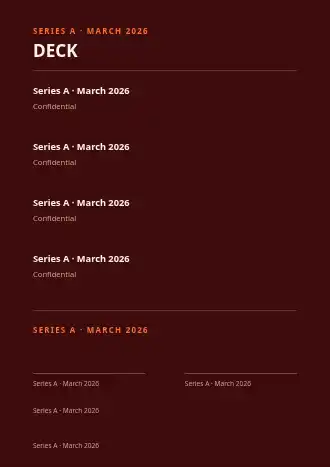 DECK COVER — Pitch & Webinar business template