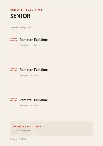SENIOR DESIGNER — Hiring & HR business template