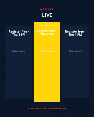 LIVE SESSION — Pitch & Webinar business template