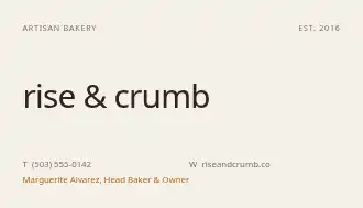 Rise & Crumb — Food & Bakery template