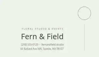 Fern & Field — Retail & Floral template