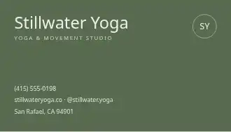 Stillwater Yoga — Wellness & Fitness template