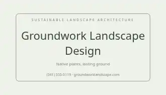 Groundwork Landscape Design — Landscaping & Outdoor business card template