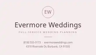 Evermore Weddings — Wedding & Events business card template