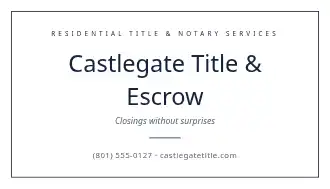 Castlegate Title & Escrow — Insurance & Title Services template