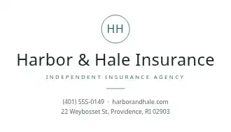 Harbor & Hale Insurance — Insurance & Title Services business card template