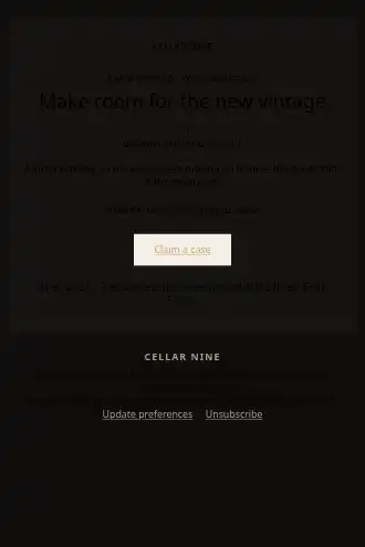 CELLAR NINE — Big Sale — Promotions & Sales template