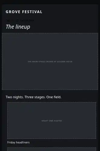 GROVE FESTIVAL — Festival — Product Launches template