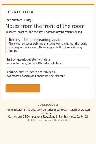 Curriculum — Education Digest — Newsletters & Digests html5 email template