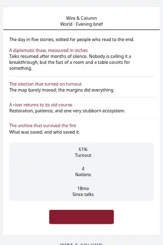 Wire & Column — News Digest — Newsletters & Digests html5 email template