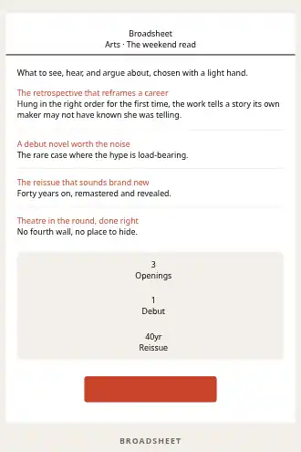 Broadsheet — Culture Digest — Newsletters & Digests html5 email template