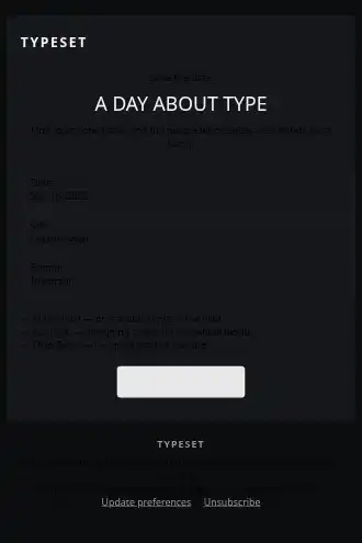 TYPESET — Event Invite — Events & Invites template