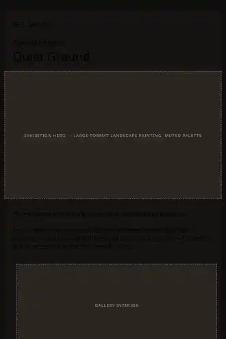 Vell Gallery — New Exhibition Opening — Product Launches html5 email template