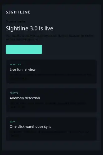 SIGHTLINE — Product Launch / Announcement — Product Launches html5 email template