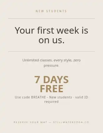 Stillwater Yoga — Business Promo flyer template