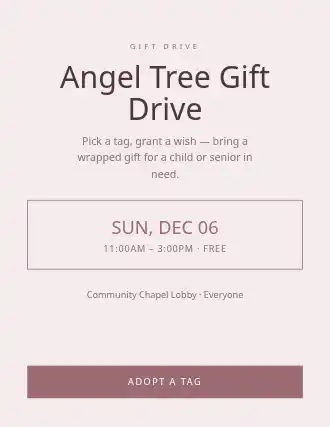 Angel Tree Gift Drive — Drives flyer template