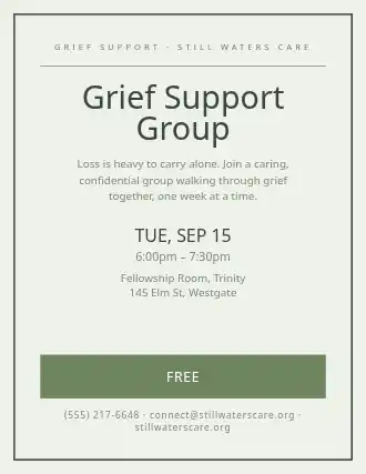 Grief Support Group — Studies template