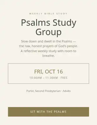 Psalms Study Group — Studies flyer template