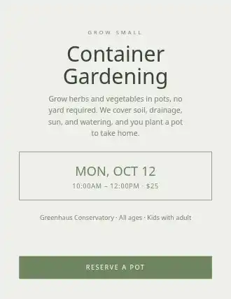 Container Gardening — Skills template