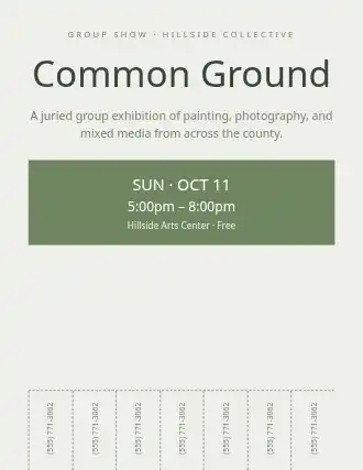 Common Ground — Artist Studios template