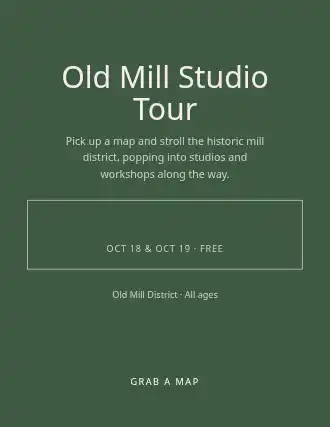 Old Mill Studio Tour — Artist Studios template