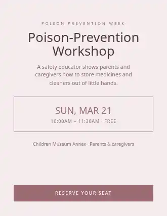 Poison-Prevention Workshop — Preventions template
